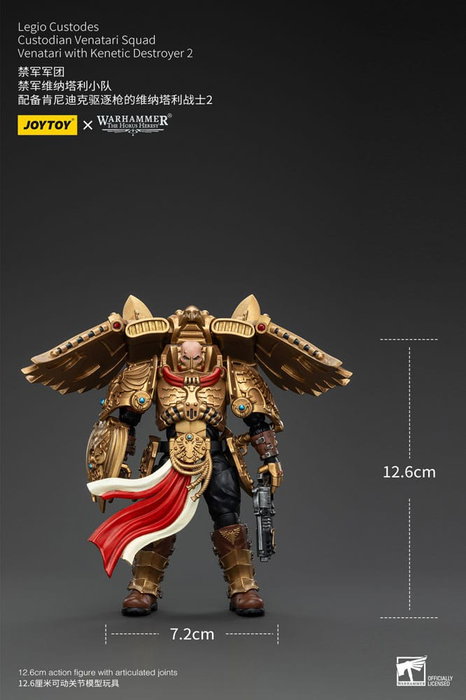 Warhammer The Horus Heresy Figura 1/18 Legio Custodes Custodian Venatari Squad Venatari with Kenetic Destroyer 2 13 cm
