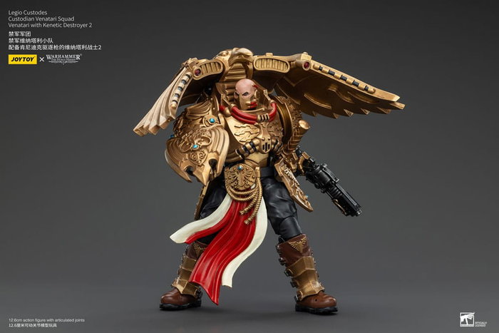 Warhammer The Horus Heresy Figura 1/18 Legio Custodes Custodian Venatari Squad Venatari with Kenetic Destroyer 2 13 cm