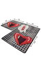 Mijölnir Juego de Alfombras de Baño de Poliéster Antibacterianas y Antideslizantes 50x60 cm y 60x100 cm