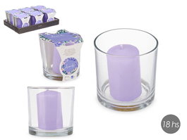 Acorde Portavela Taco Vela Lavanda 10x10x10 cm (Set de 6)
