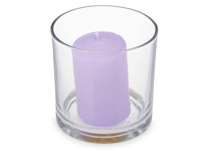 Acorde Portavela Taco Vela Lavanda 10x10x10 cm (Set de 6)