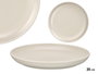 VESSIA Plato de postre moteado gris claro 20 cm (Pack de 36) units