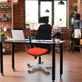 PIQUERAS Y CRESPO Silla de oficina Cilanco con mecanismo Sincro, Verde petróleo y Gris