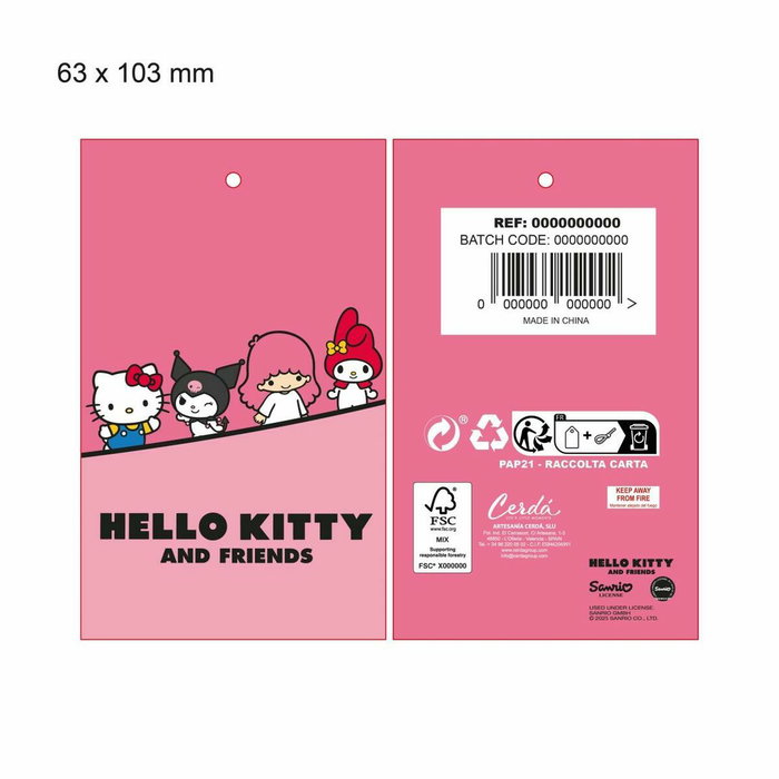 Cerdá Gorro Punto Hello Kitty Negro