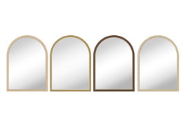 DKD Home Decor Espejo de Símil Ratán 55x75 cm (Pack de 4)