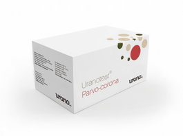 Uranotest Test Rapido para Parvovirus y Coronavirus Canino, Pack de 10 Unidades