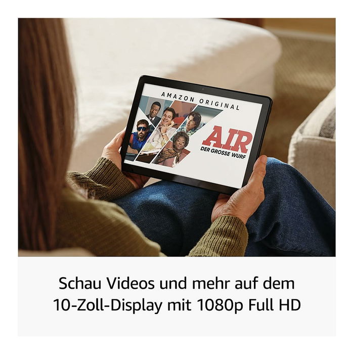 Amazon Fire HD 10 Tablet (2023) 10.1 pulgadas Full HD, WiFi 6, 32 GB de almacenamiento, 4 GB de RAM, Procesador octa-core 2.05 GHz, Color Negro - Incluye anuncios