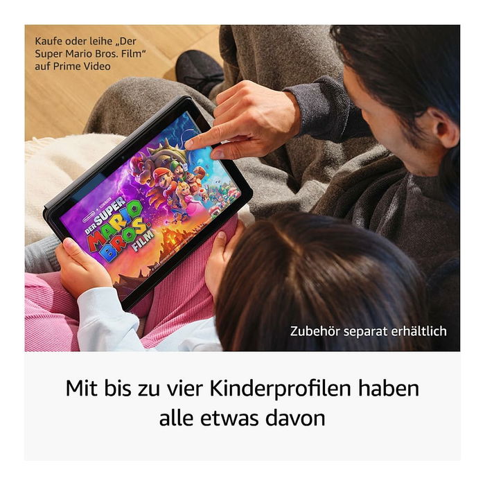 Amazon Fire HD 10 Tablet (2023) 10.1 pulgadas Full HD, WiFi 6, 32 GB de almacenamiento, 4 GB de RAM, Procesador octa-core 2.05 GHz, Color Negro - Incluye anuncios