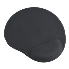 Gembird Alfombrilla con Reposamuñero Reposamuñeca de Gel Negro MP-GEL-BK