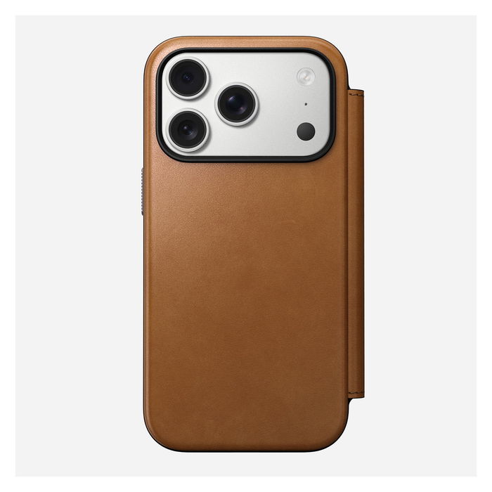 Nomad Modern Leather Folio para iPhone 17 Pro, Color English Tan Nomad Modern Leather Folio para iPhone 17 Pro, Color English Tan
