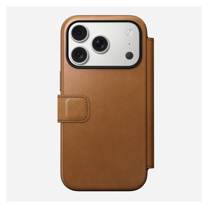 Nomad Modern Leather Folio para iPhone 17 Pro, Color English Tan Nomad Modern Leather Folio para iPhone 17 Pro, Color English Tan