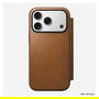 Nomad Modern Leather Folio para iPhone 17 Pro, Color English Tan