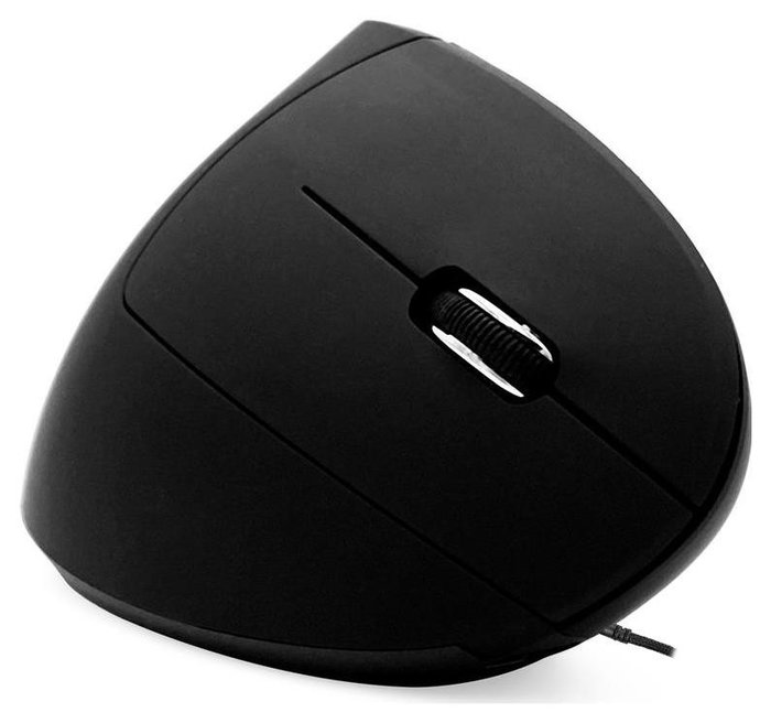 Media-Tech Vertic Ratón Vertical Inalámbrico USB Negro Retroiluminado 6400 DPI 5 Botones