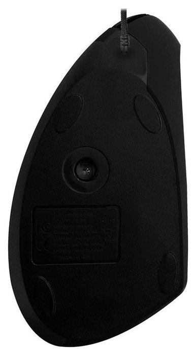 Media-Tech Vertic Ratón Vertical Inalámbrico USB Negro Retroiluminado 6400 DPI 5 Botones