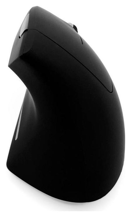 Media-Tech Vertic Ratón Vertical Inalámbrico USB Negro Retroiluminado 6400 DPI 5 Botones