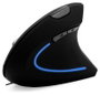 Media-Tech Vertic Ratón Vertical Inalámbrico USB Negro Retroiluminado 6400 DPI 5 Botones