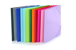Carpeta De Gomas Y Solapas Office Box Pp Trans. A4+ Colorline (Set de 48)