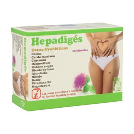 Dis Hepadiges 60 Cápsulas Complemento Alimenticio Función Hepática