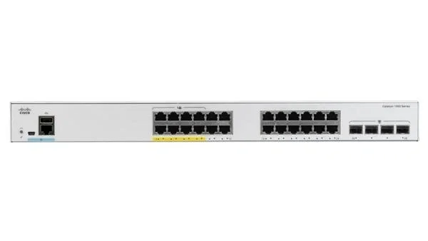 Cisco Catalyst 1000-24P-4G-L Conmutador Gestionado 24 Puertos PoE+ y 4 SFP Cisco Catalyst 1000-24P-4G-L Conmutador Gestionado 24 Puertos PoE+ y 4 SFP