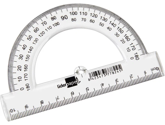 Liderpapel Semicirculo Transportador de Angulos 10 cm Plastico Transparente Liderpapel Semicirculo Transportador de Angulos 10 cm Plastico Transparente
