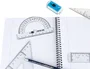 Liderpapel Semicirculo Transportador de Angulos 10 cm Plastico Transparente