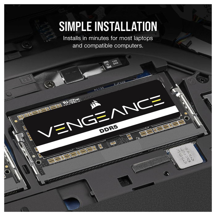 Corsair CMSX96GX5M2A5200C44 Memoria RAM DDR5 96GB (2x48GB) 5200MHz SO-DIMM para Portátil