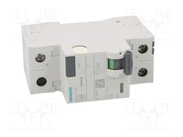 SIEMENS 5SV3111-6 Interruptor diferencial 16A 10mA 1+N