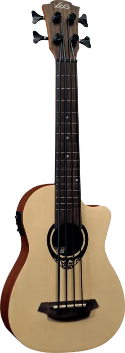 LAG Ukelele Tiki Uku Mini Bass Cutaway Eletroacustico Lag LAG Ukelele Tiki Uku Mini Bass Cutaway Eletroacustico Lag