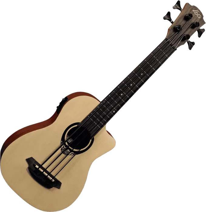 LAG Ukelele Tiki Uku Mini Bass Cutaway Eletroacustico Lag LAG Ukelele Tiki Uku Mini Bass Cutaway Eletroacustico Lag