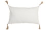 DKD Home Decor Cushions 2c25 Cojín Boho Crudo Natural 50 x 30 cm Algodón Yute (2 Unidades)