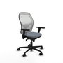 PIQUERAS Y CRESPO Silla de oficina Jorquera con mecanismo Sincro, Gris y Blanco