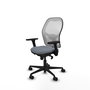 PIQUERAS Y CRESPO Silla de oficina Jorquera con mecanismo Sincro, Gris y Blanco