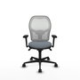 PIQUERAS Y CRESPO Silla de oficina Jorquera con mecanismo Sincro, Gris y Blanco