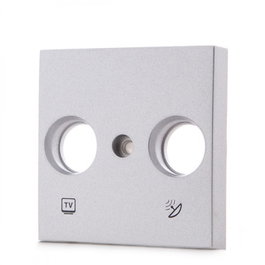GreenIce Tapa Frontal Panasonic Novella R-Tv-Sat Color Plata