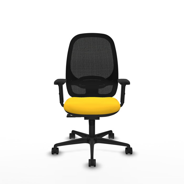 PIQUERAS Y CRESPO Silla de oficina Cilanco con mecanismo Sincro, Amarillo y Negro PIQUERAS Y CRESPO Silla de oficina Cilanco con mecanismo Sincro, Amarillo y Negro