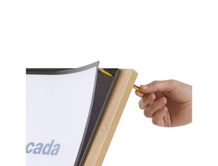 Rocada Expositor magnético suelo rotativo 360 Din A3 altura ajustable