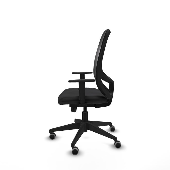 PIQUERAS Y CRESPO Silla de oficina Cilanco con mecanismo Sincro/Traslack Negro