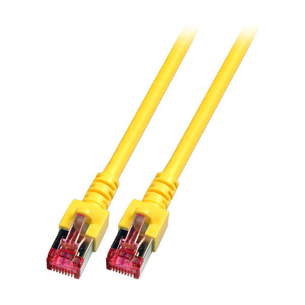 EFB Elektronik Cable de parcheo RJ45 S/FTP Cat.6 LSZH, 0,15 m, Amarillo EFB Elektronik Cable de parcheo RJ45 S/FTP Cat.6 LSZH, 0,15 m, Amarillo