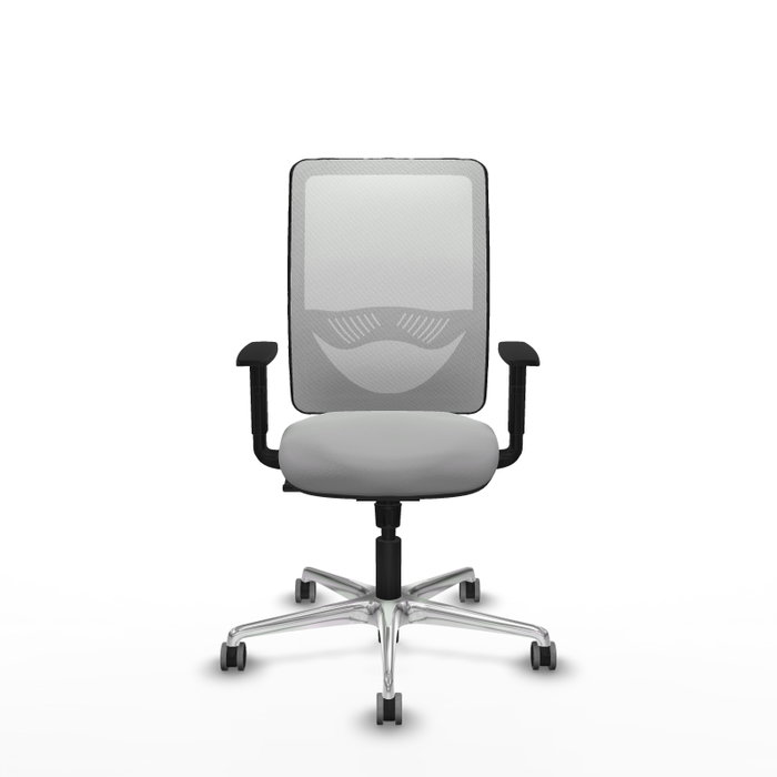 PIQUERAS Y CRESPO Silla de oficina Zulema Gris claro y Blanco
