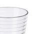 Vivalto Set 6 Vasos Raya Horizontal 280ml Vidrio Transparente 27 x 9 x 16 cm (Set de 8)