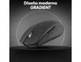 TNB Gradient Ratón inalámbrico recargable Dual Connect Negro