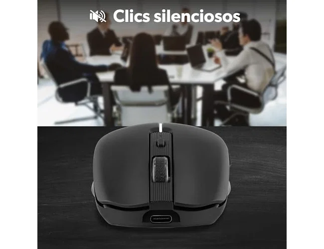 TNB Gradient Ratón inalámbrico recargable Dual Connect Negro