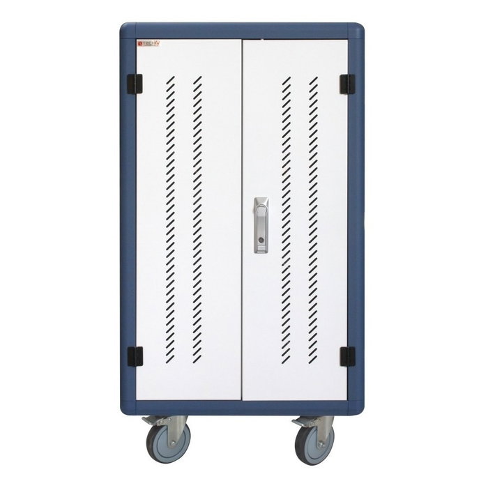 Techly Trolley USB Charging Station para 30 dispositivos Blanco / Azul Techly Trolley USB Charging Station para 30 dispositivos Blanco / Azul