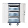 Techly Trolley USB Charging Station para 30 dispositivos Blanco / Azul