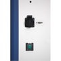 Techly Trolley USB Charging Station para 30 dispositivos Blanco / Azul