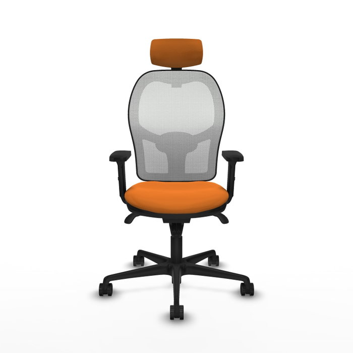 PIQUERAS Y CRESPO Silla de oficina Jorquera con Mecanismo Sincro, Naranja y Blanco PIQUERAS Y CRESPO Silla de oficina Jorquera con Mecanismo Sincro, Naranja y Blanco