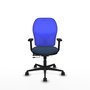PIQUERAS Y CRESPO Silla de oficina Jorquera con mecanismo Sincro/Traslack Azul