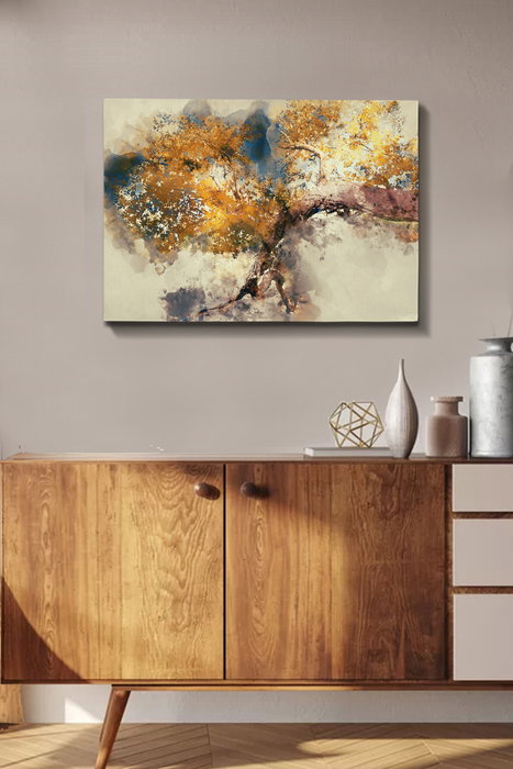 Wallity Lienzo Decorativo 223, Pintura sobre Lienzo de Alta Calidad, 50 x 70 cm, Arte Enigmático y Misterioso