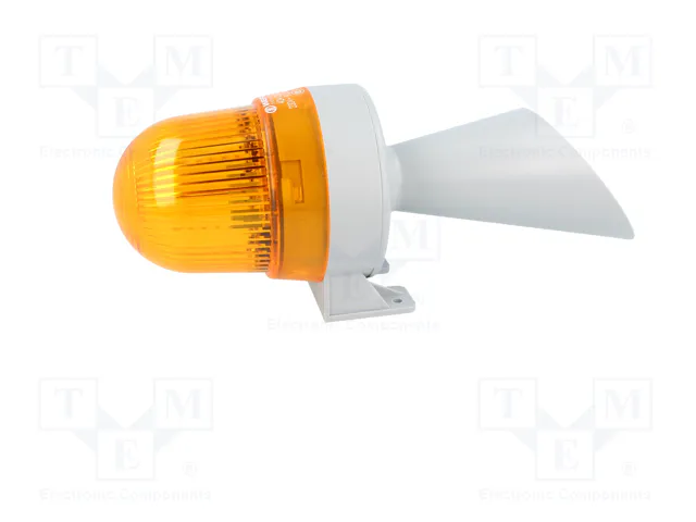 WERMA Señalizador Luminosa y Sonora Naranja 230VAC