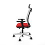 PIQUERAS Y CRESPO Silla de oficina Haches con mecanismo Sincro/Traslack Rojo y Blanco